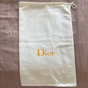 Dior Cream dust bag for shoes